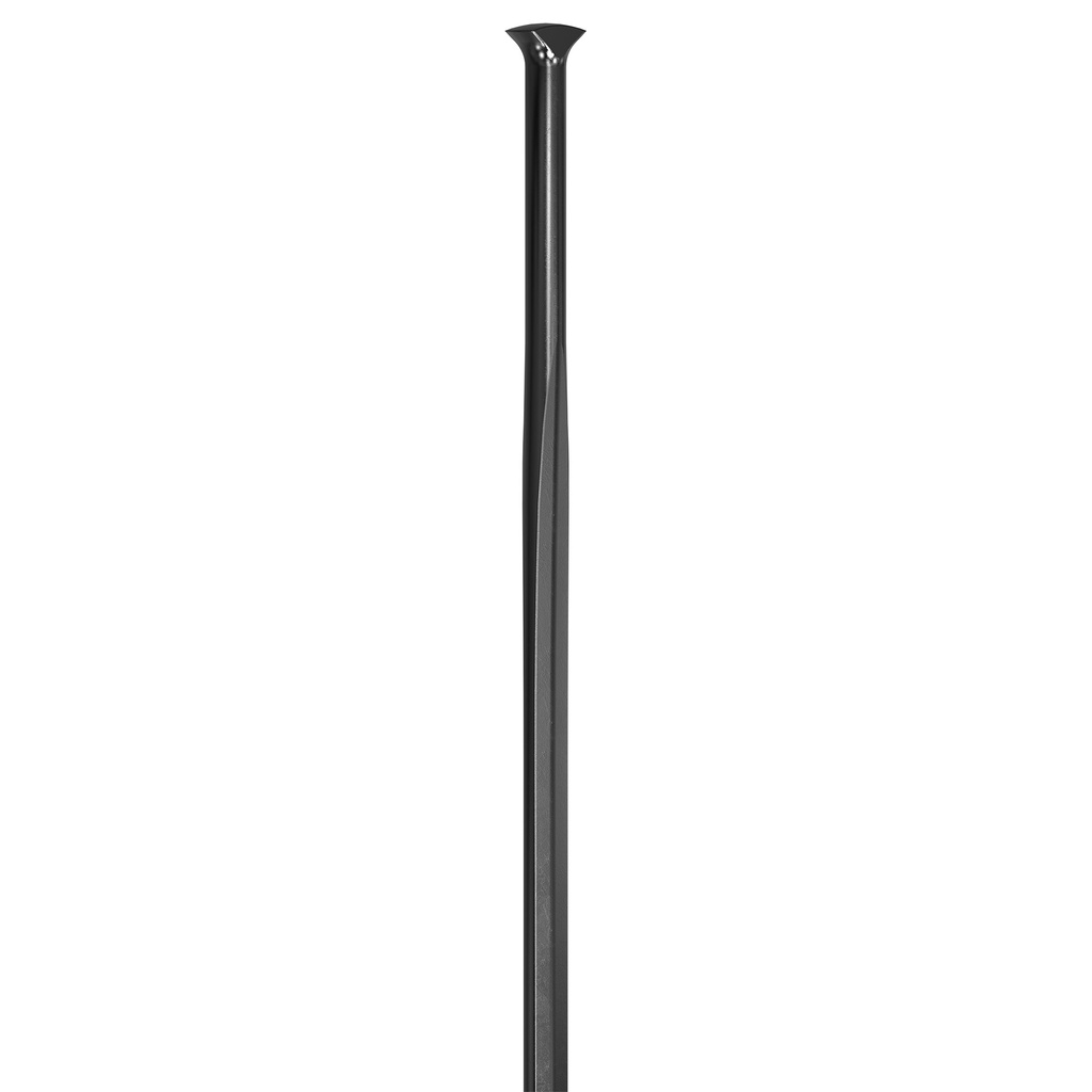 DT Swiss radio AEC 2.0/1.25/2.3 X 271 TH S | Stainless steel spokes for bicycles DT Aero comp straight pull T-head BLACK 2.0/1.25 x 271 2.3mm wide