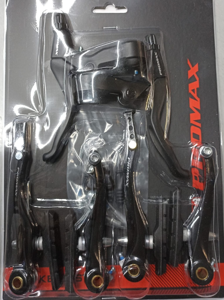 Juego completo frenos V-Brake Promax aluminio negro