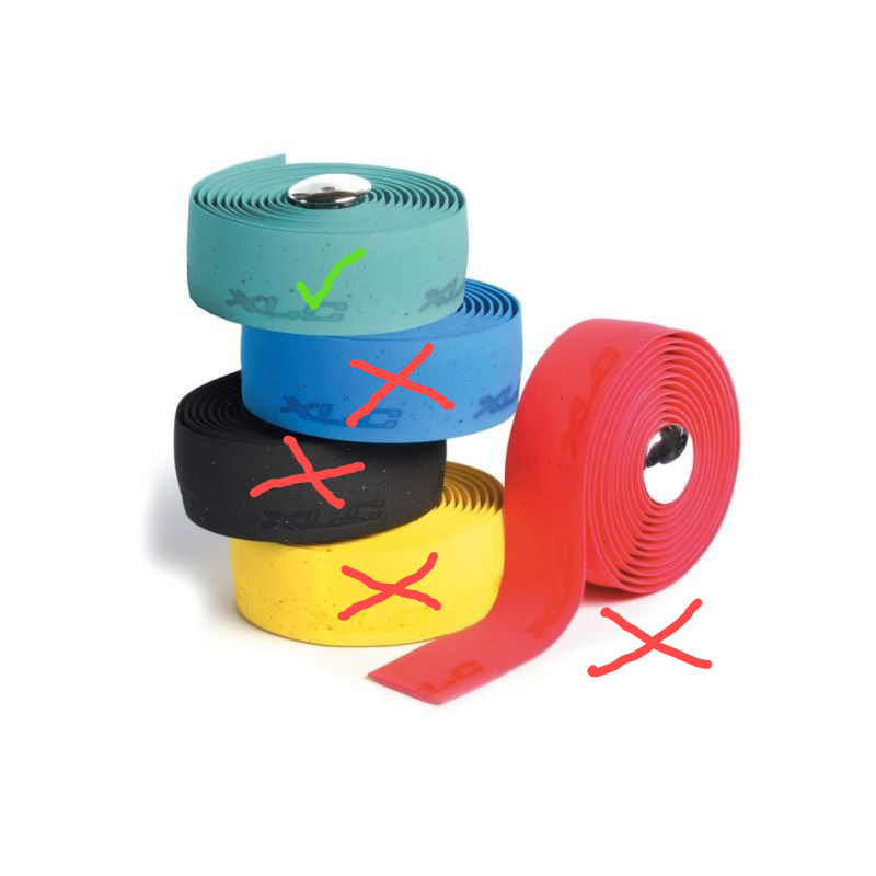 XLC GR-T01 CINTA MANILLAR GEL CORCHO CELESTE