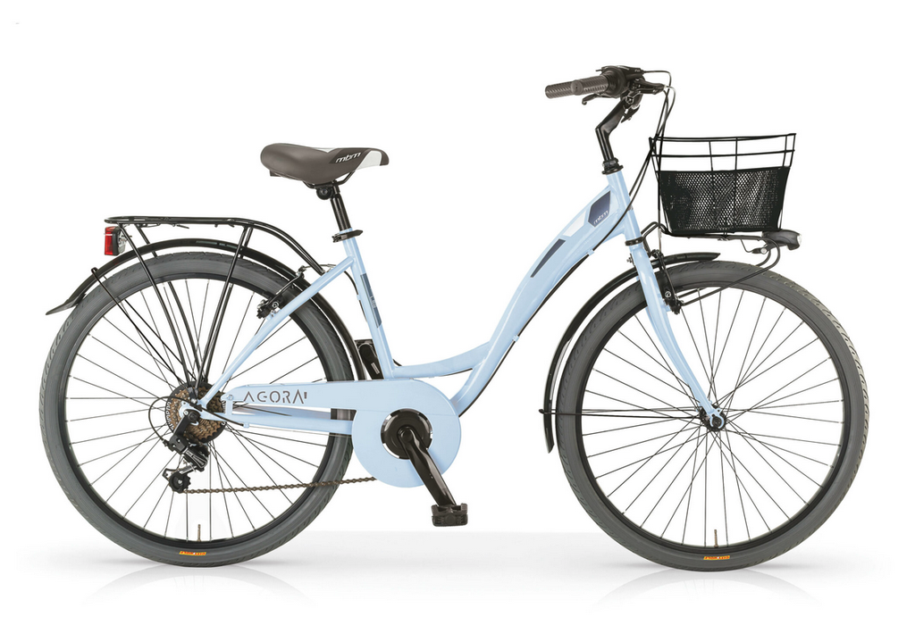 Bicicleta paseo MBM Agora 26" 6v azul