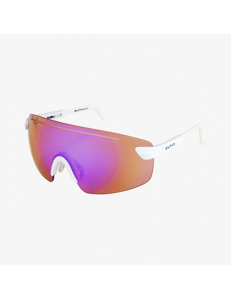 Gafas Eltin Nexum blanco y espejo naranja