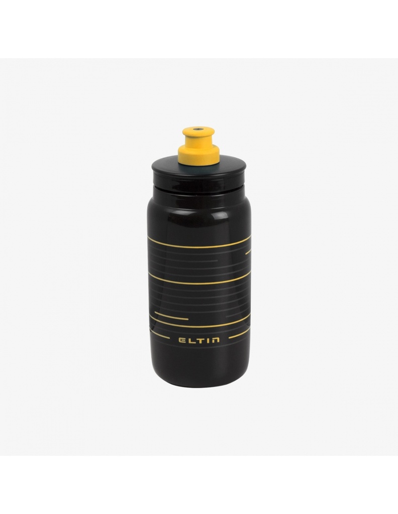 Bidón de ciclismo Pro 550ml negro y amarillo