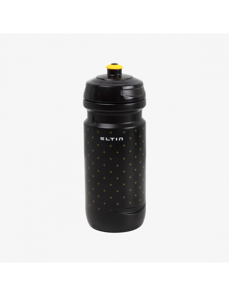 Bidón de ciclismo Eltin 600ml negro y amarillo