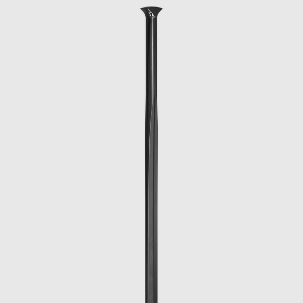 DT Swiss radio AEC 2.0/1.25/2.3 X 274 TH S | Stainless steel spokes for bicycles DT Aero comp straight pull T-head BLACK 2.0/1.25 x 274 2.3mm wide