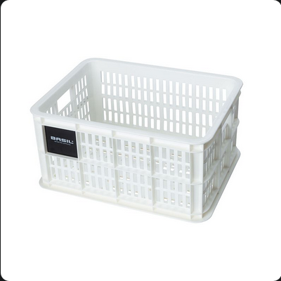 CESTA BASIL CRATE S 17.5L PLASTICO BLANCO BRILLO (29x39.5x21 cm)