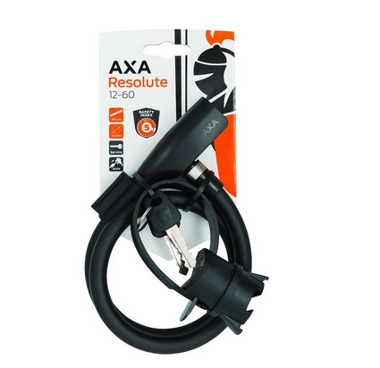 CANDADO CABLE AXA RESOLUTE 60cm 12mm NEGR