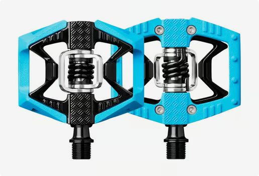 PEDALES CRANK BROTHERS DOUBLE SHOT 2 AZUL Y NEGRO