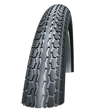 CUBIERTA SCHWALBE STANDARD 14x1 3/8 HS140 ACTIVE LINE K-GUARD TWINSKIN RIGIDA NEG/BLANCO (37-288)