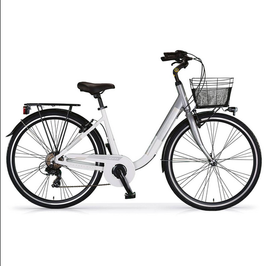 Bicicleta urbana MBM People 28&quot; 7v GRIS/BLANCO