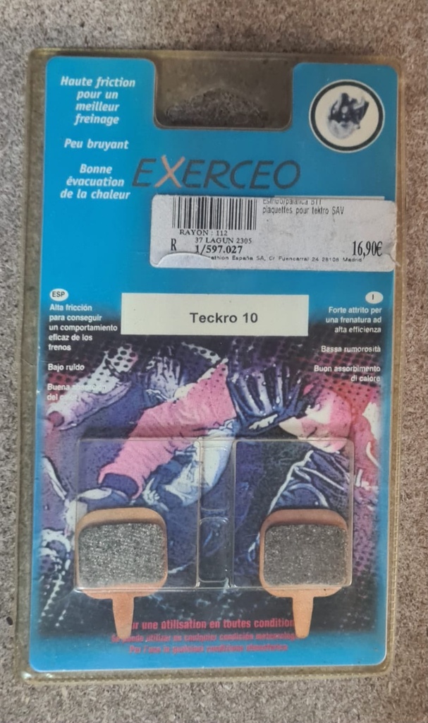 Juego de pastillas de freno Exerceo Teckro 10