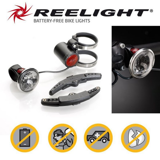 LUZ DELANTERA REELIGHT SL520 POWER BACK UP, NEGRO,CON LUZ DE POSICIÓN