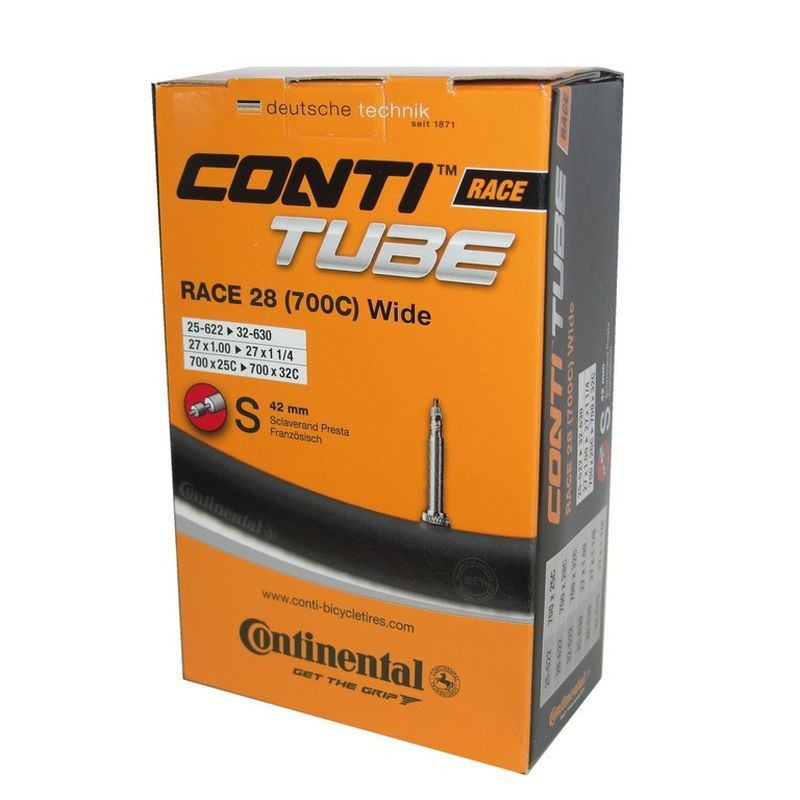 CAMARA CONTINENTAL RACE 700x25-32 VALVULA PRESTA 42 mm (25-622/32-630)
