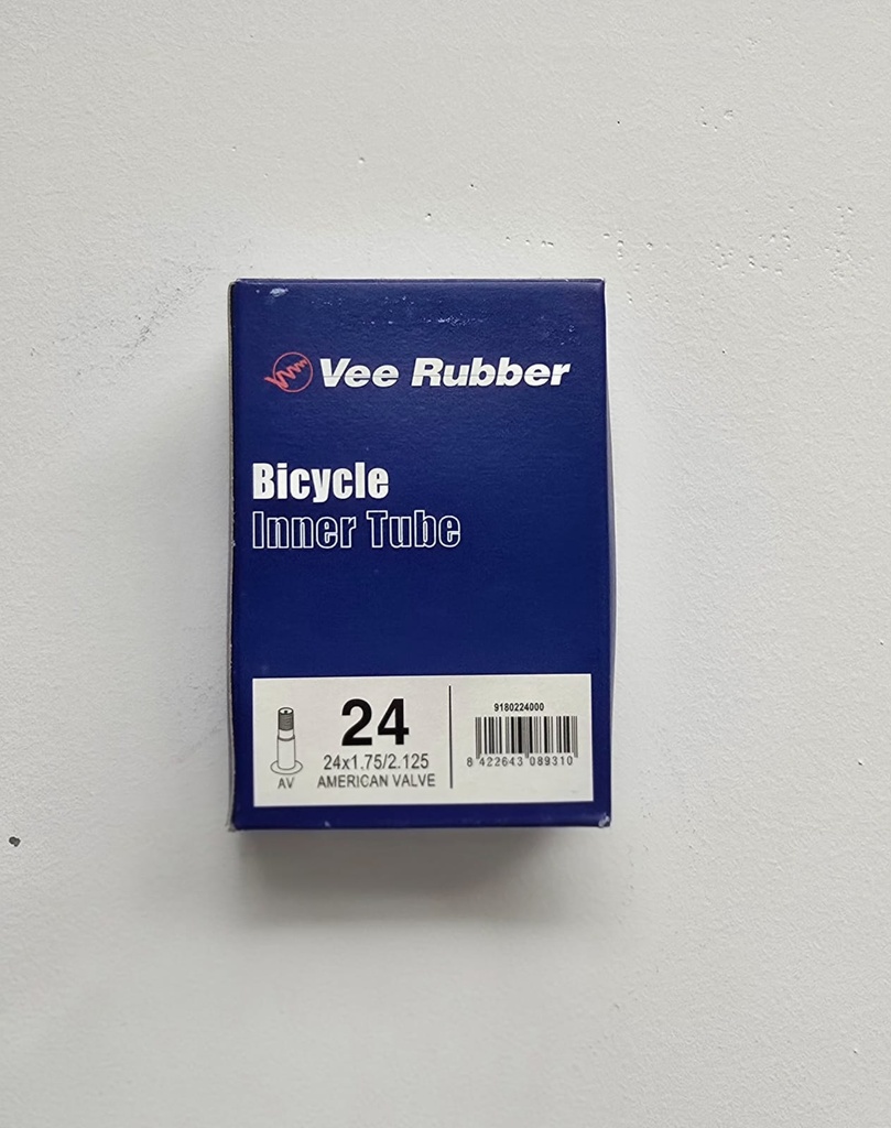 CAMARA VEE RUBBER 24X1.75-2.125 STANDARD