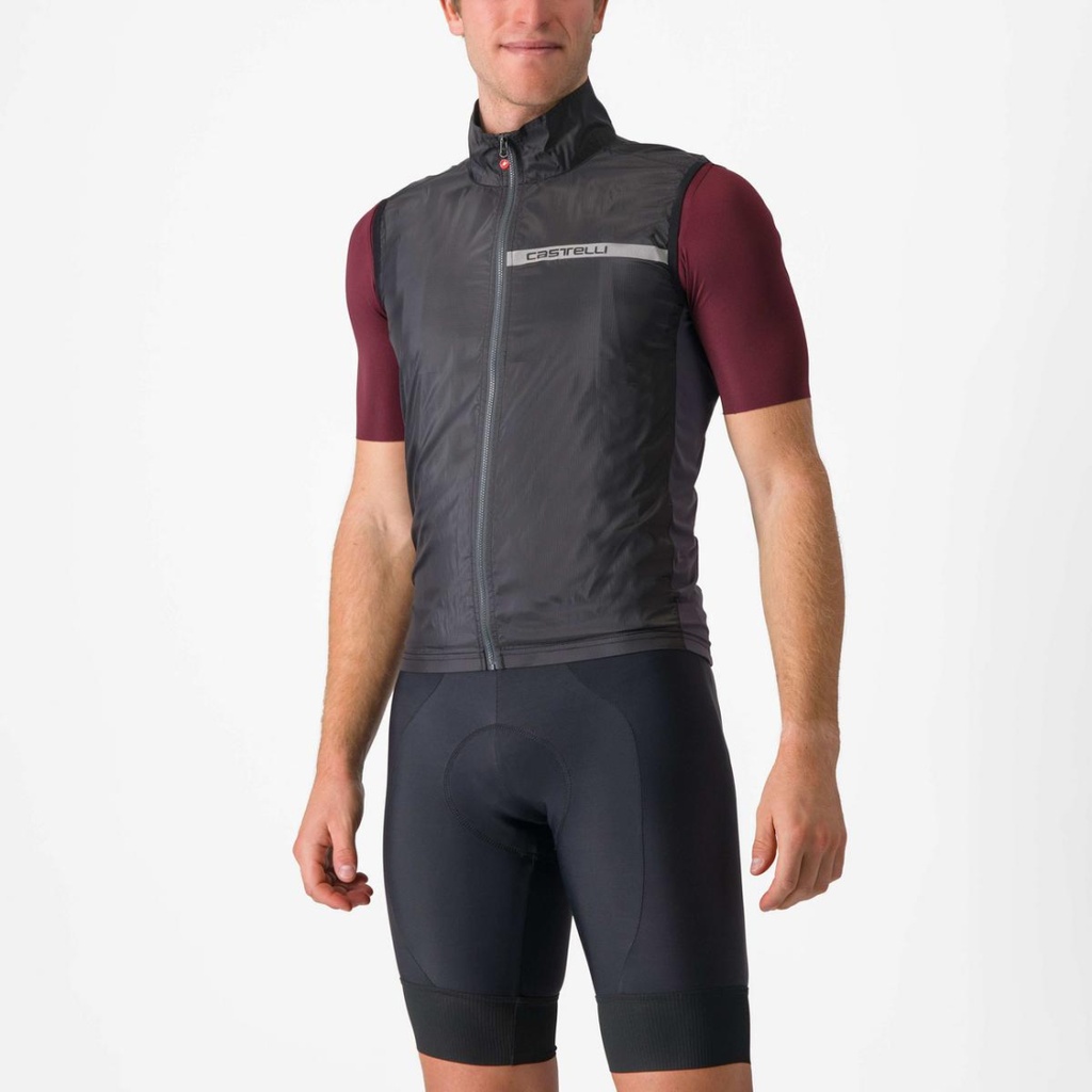 Chaleco Squadra Stretch Neg cl/Gr osc talla:L