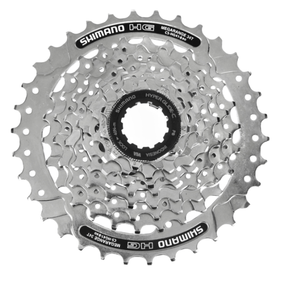 SHIMANO Cassette 8v 11-34 CS-HG41 11-13-15-17-20-23-26-34
